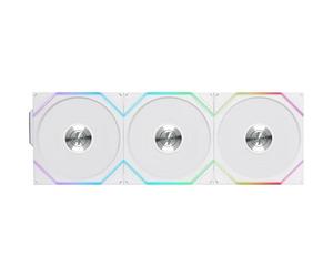 Lian Li Uni Fan TL120 Reverse Blade Wireless ARGB - Blanc (pack de 3)