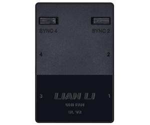 Lian Li UNI HUB - SLV2 contrôleur de vitesse du ventilateur 16 canaux Noir, Blanc