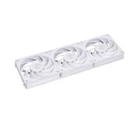 Lian Li UNI FAN P28 - Ventilateur 120mm PWM 300-2600 tr/min, 92 CFM, 4.79 mmH2O, Kit de 3, Aluminium/LCP/PBT/PC, UF-P28120-3W
