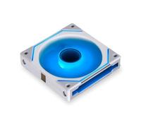 Lian Li UNI SL-Infinity UF-SLIN120-3W Lot de 2 ventilateurs ARGB, pales inversées, pour montage en série, effets d'éclairage personnalisables, connexion par câble sans contrôleur, blanc, 120 mm