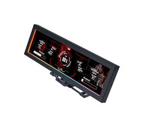 Lian Li US88v1 Écran universel 8,8" pour PC - Contrôle dynamique de l'écran - Montage réglable pour n'importe quelle configuration d'ordinateur - Cadre ARGB personnalisable - Panneau d'affichage de la