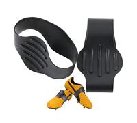 LIANCHEN 2 pièces Couvre-chaussures de football en silicone antidérapant Lacets de fixation pour chaussures de football contre les nœuds qui se détachent Accessoires pour Chaussures de Football (Noir)