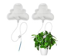 LIANCHEN 2 Pièces Sac d'irrigation goutte à goutte automatique 500ml Sac Darrosage Automatique Système Kit Système Dirrigation avec Interrupteur de Commande Réglable pour plantes jardin (Blanc)