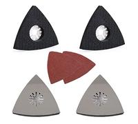 LIANCHEN 4 pièces Accessoires De Ponçage Pour Plaque De Ponçage - Patin De Fixation Accessoires Multi outil Pour Polir Le Bois, Plastique 80 mm