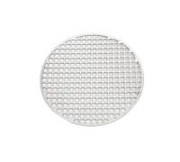 LIANFOND Grille ronde en acier inoxydable pour tapis de cuisson de 18 à 30 cm pour barbecue, barbecue, four, pour cheminée, poêle, rôtissoire, 2 mm d'épaisseur, argenté