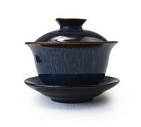Liang baobao Gaiwan Tasse à thé en porcelaine émaillée colorée 177 ml Soupière chinoise Sancai Couvercle Bol Soucoupe à lèvres