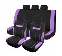 LIANGBAOS Couvre Siège Housses De Siège Auto Universelles, des Voitures, SUV, Camionnettes, Siège Arrière Intérieur avec 3 Fermetures Éclair, Divisibles(Purple Set)