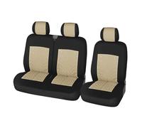 LIANGBAOS Couvre Siège Housses De Siège Universelles pour La Plupart des Voitures Et Camions, Type 2+1, pour Transporteur/fourgonnette(Beige)