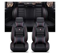 LIANGBAOS Couvre Siège pour Jaguar pour F-Pace pour E-Pace pour I-Pace pour X-Type XE XJ XK XF Housse De Siège Auto Accessoires D'intérieur(B Black Red 5 Seat)