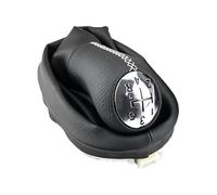 LIANGBAOS Pommeau De Levier De Vitesse Pommeau Levier Vitesse À 5 Vitesses Avec Soufflet Et Couvercle Coffre Pour Clio 2 Pour Megane 2 Pour Scenic 2 II Et Pour Kangoo(White stitching suit)