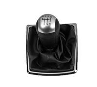 LIANGBAOS Pommeau De Levier De Vitesse Pour Ford Pour Focus 2 MK2 2005-2011, Soufflet De Levier De Vitesse, Housse De Protection(Silver 6 Speed)