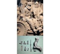 liangcaihua 1/16 Maquette en résine d'un soldat de char allemand de la Seconde Guerre mondiale non peinte et non assemblée (Pas de chars) //n6f40i