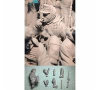 liangcaihua 1/16 Maquette en résine d'un soldat de char allemand de la Seconde Guerre mondiale non peinte et non assemblée (Pas de chars) //n6f41i