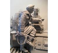 liangcaihua 1/16 Maquette en résine d'un soldat de char allemand de la Seconde Guerre mondiale non peinte et non assemblée (Pas de chars) //n6f25i