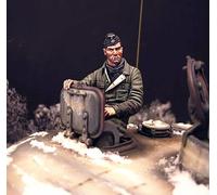 liangcaihua 1/16 Maquette en résine d'un soldat de char allemand de la Seconde Guerre mondiale non peinte et non assemblée (Pas de chars) //n6f23i