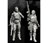 liangcaihua 1/35 Kit de Figurine en résine de Soldat Commando européen Kit de Figurine en résine Non Peint et Non assemblé (2 Figurines) //x6f7L38