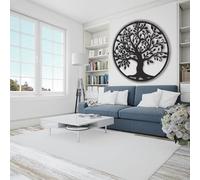 LIANGERMAO Arbre de vie en métal, Arbre de vie decoration murale, Décoration intérieure l'arbre de vie, Convient pour le bureau, le salon, l'entrée, le jardin, etc. (35 * 35cm)