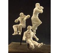 LIANGFANG 1/35 Ancien équipage Comprend 3 Hommes Figurine en résine Kit de modèle Non assemblé Non Peint