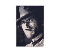 LIANGFANG Clint Eastwood Poster photo décoratif à suspendre Motif étoile 40 x 60 cm