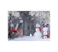 Liangnv 8x6 Ft Christmas Photography Backdrop Winter Snowman Gift Wood Background Xmas Eve Family Party Supplies New Year Party Backdrop Christmas Ban