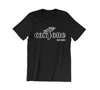 LIANGSHAN Men's Coxsone Records T-Shirt Record Label Reggae Dub Roots Studio One Ska Music T-Shirt Balck XL