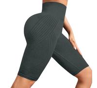 LIANGTUOHAI Legging 3D Anti-Cellulite Femme Compression Leggings Court- High Waist Seamless Yoga Pants -Taille Haute-sans Couture-sans Trace-Workout & Fitness
