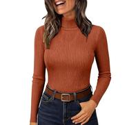 LIANGTUOHAI Pull Femme - Pull Tricot Pour Femme -Col Roulé-Pullover à Manche Longues-Couleur Unie-Pullover Sans Capuche Chaude Pour L'Hiver-Slim Fit-Décontractés-Chic et éLéGant-Sweat -Confort et Doux