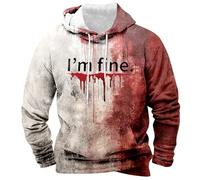 LIANGTUOHAI Sweat De Halloween Homme Automne Et Hiver Nouveaux Sweat À Capuche Manche Longues avec Halloween Graphic Casual Sweatshirt d'halloween Homme Fashion Ample Pull À Capuche avec Poches