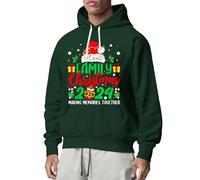 LIANGTUOHAI Sweat De Noël Homme Automne Et Hiver Nouveaux Sweat À Capuche Manche Longues Avec Noël Élléments Imprimé Décontractés Homme Sweatshirt D'noël Mode Grande Taille Pull À Capuche Hiver Chaude