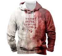 LIANGTUOHAI Sweats De Halloween Homme Automne Et Hiver Nouveaux Sweat À Capuche Manche Longue avec Halloween Imprimé Casual Sweatshirt d'halloween Homme Mode Ample Pull À Capuche avec Poches