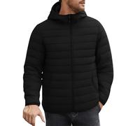 LIANGTUOHAI Vestes À Capuche Homme Manches Longues Doudoune Zippé Chaude Hiver Epaissie Vestes Thermique Pour Homme Avec Poches Comfortable Tendance Blouson Matelassée Anti-Vent Casual Grande Tailles