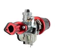 LIANGYIMEI Mini Bike KT196 Go Kart GX160 GX200 6.5hp Clone Engine Air Filter pour Predator 212cc 196cc pour Coleman CT200U BT200X VM22 Carburateur(Red)