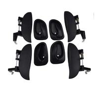 LIANGYIMEI Poignée Porte Intérieure Extérieure Avant Arrière Gauche Droite Pour Hyundai Pour Atos Pour Sanatro 1997-2005 8265002000 8266002000 8 Pièces