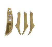 LIANGYIMEI Pour Série 5 F10 F11 F18 520 523 525 528 530 LHD Côté Conducteur Accessoires De Couverture De Panneau De Poignée De Porte Intérieure (Beige-4PCS)