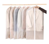 LiangYuanZen LiangYuanzen Housses de protection pour vêtements 60 x 100 cm, 6 choses, PEVA, avec fermetures éclair. Housse à vêtements transparente pour une protection optimale des vêtements.