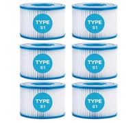 LiangYuanZen Pompes à eau et filtres pour aquariums, piscines et piscines - 6 assiettes - 10,7 x 10,7 x 7,4 cm - Filtration efficace de l'eau - Convient pour Intel PureSpa, tous les modèles.