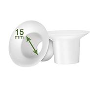 liangzhi Lot de 2 inserts de bride 15 mm pour protège-poitrine Medela et Spectra 24 mm Utilisation avec Medela Freestyle, Harmony et Sonata pour réduire le tunnel mamelon de 24 mm jusqu'à 15 mm Convient également aux bonnets Freemie 25 mm