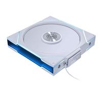 LIANLI Ventilateur ARGB de 140 mm, ventilateur UNI TL, sans fil, 140 WT, emballage unique, 2,4 GHz, sans fil, sans gestion de câbles, FDB LCP, pelle UF-TL140-WLS-1W