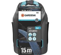 Liano Xtreme 1/2 pouce, 15m set + sac : Tuyau de jardin extrêmement robuste en tissu textile avec sac, avec tuyau intérieur en PVC, léger, résistant aux intempéries (18468-20)