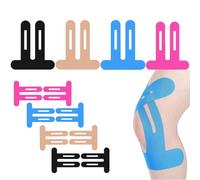 LIANRISES 12 Pièces Bandes Kinésiologie Prédécoupées pour Genou, ÉLastiques Et ImperméAbles, Bande Kinesiologie Genou, Fournit Un Soutien Et Une Stabilité Pour Sport Soulage Les Douleurs Musculaires