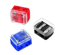 LIANRISES 3 Pièces Taille Crayon Sourcil Maquillage Gros Diametre, Taille Crayon Levre Maquillage, 2 Trous, Pointeur D'oeil, Facile à Nettoyer