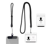 LIANRISES Cordon Badge, Porte Badge Tour De Cou, Dragonne Telephone Portable Laniere, Réglable pour Carte D'identité, Gopro, Clé, Caméra, Ventilateur