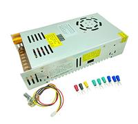 Lianshi Transformateur AC-DC 0-24V ajustable 10A480W voltage digital display DC regulated switching power supply Adapté aux moteurs de contrôle de vitesse DC, équipement LED (0-24V-20A-480W)