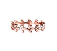 Liant Anneaux Bijoux magnifique Vine Fashion Ring Anneau arbre Anneau Accessoires Pinces Anneaux (Rose Gold, 8)
