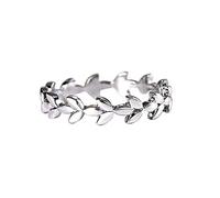Liant Anneaux Bijoux magnifique Vine Fashion Ring Anneau arbre Anneau Accessoires Pinces Anneaux (White, 7)