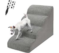 LIANTRAL Escalier pour Chien à 4 Marches, Rampe pour Chien, pour lit et canapé, en éponge Haute densité, avec Housse Amovible et Lavable et Rouleau d'épilation des Poils d'animaux, 50 cm de Haut
