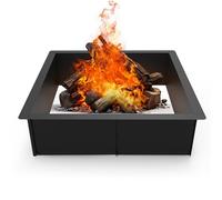 LIANTRAL Insert carré pour brasero extérieur - 91,4 cm - Extérieur : 81,3 cm - Intérieur : 81,3 cm - Grand foyer en acier massif - Pour l'extérieur ou dans le sol, le bricolage, le camping, le jardin