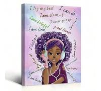 lianyibo 1 affiche « Tu es belle » sur toile, peinture murale, impression d'art pour la décoration de la maison, du salon, de la salle de bain ou de la chambre (50 x 75 cm/sans cadre)