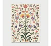 lianyibo 1 pièce d'art populaire arbre de vie vintage motif floral lotus affiche et impression toile peinture murale photos maison chambre décor 60x80 cm sans cadre