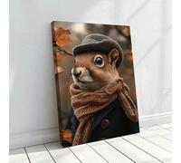 lianyibo 1 toile murale élégante représentant un chat smoking style bohème avec des motifs floraux roses et dorés la décoration du salon ou de la chambre (30 x 40 cm/cadre intérieur)